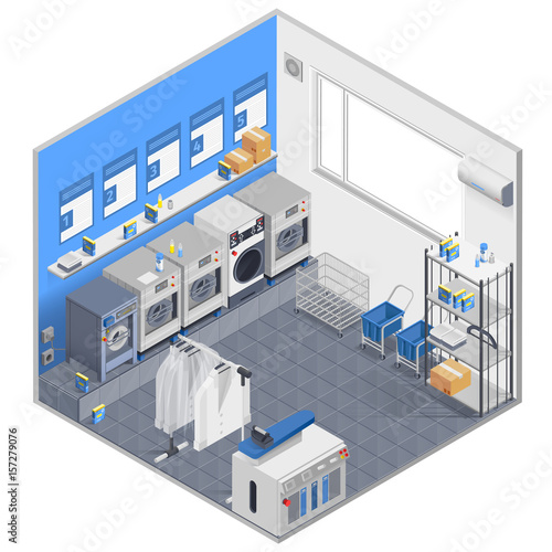  Laundry Isometric Concept