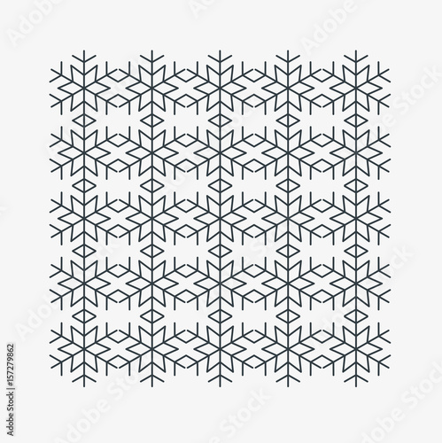 Snow icon pattern