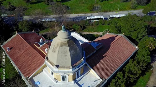 Aerial drone video of VIlla Kazouli in Kifisia, Athens, Greece photo