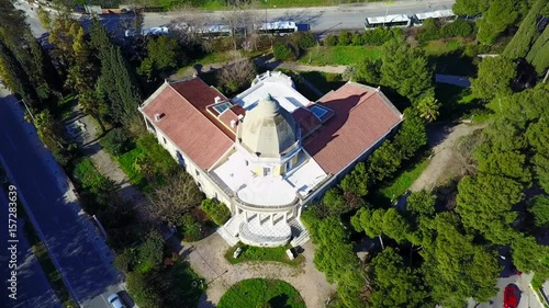 Aerial drone video of VIlla Kazouli in Kifisia, Athens, Greece photo