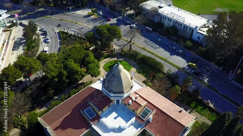 Aerial drone video of VIlla Kazouli in Kifisia, Athens, Greece photo