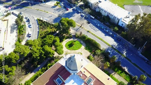 Aerial drone video of VIlla Kazouli in Kifisia, Athens, Greece photo