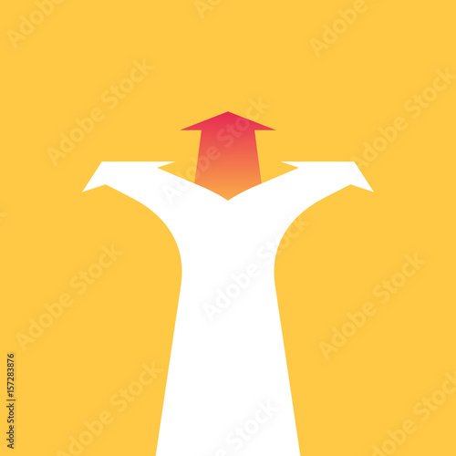 Three arrows pointing