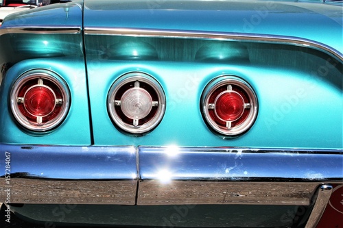 Fotografie An image of a classic car fin, vintage - us classic car