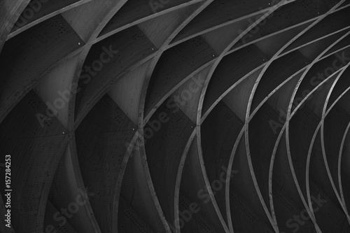 Black and white study of patterns and lines 