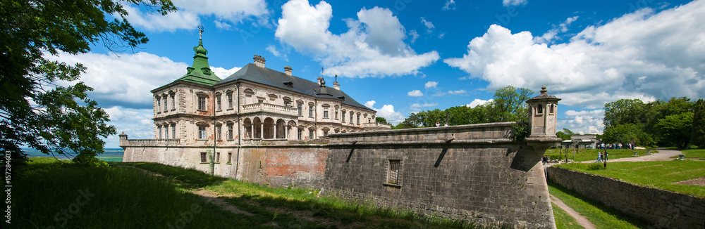 Pidhirtsi Castle, village Podgortsy, Renaissance Palace, Lviv region. Beautiful Castles of Europe.