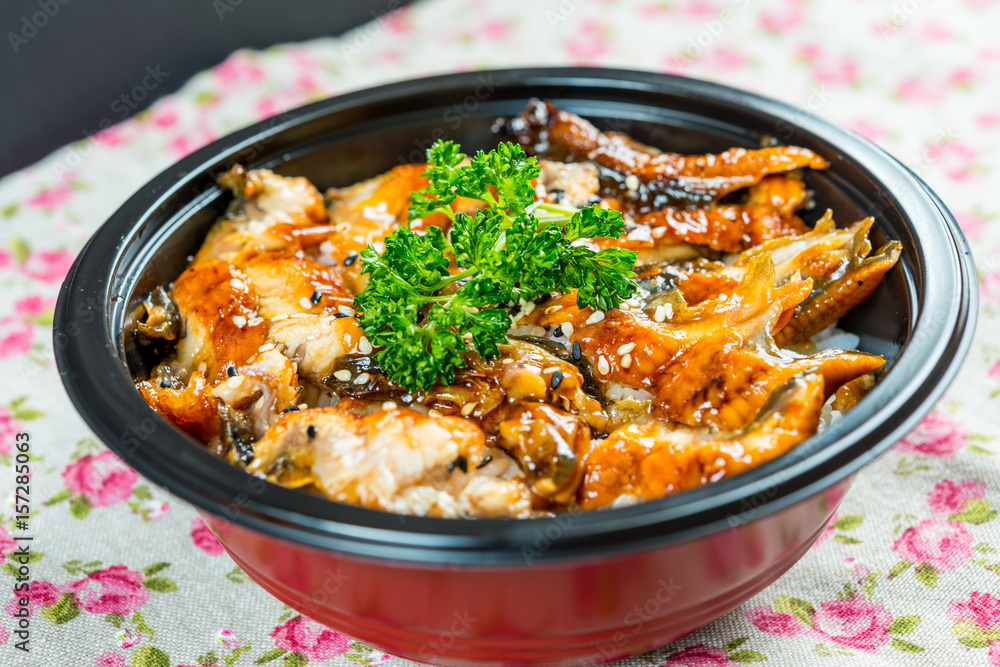 japanese food eel Chirashi Rice Bowl japanese food eel Chirashi Rice Bowl