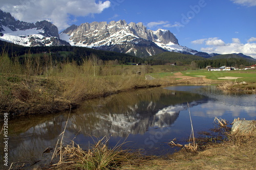 Scenic view of the Wilder Kaiser Mountains  Tirol  Austria