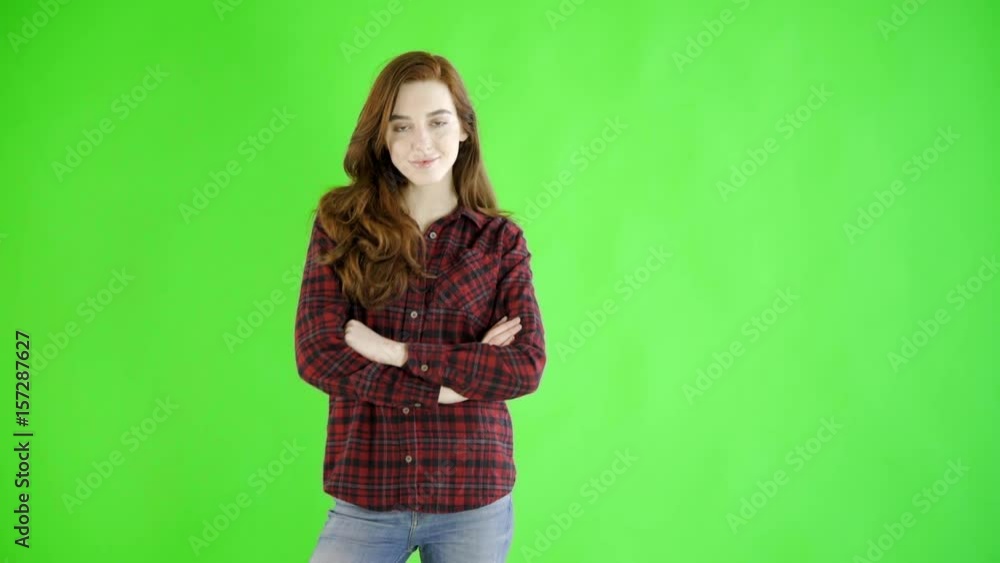 caucasian woman studio greenscreen isolated sexy skinny 20s 4k casual jeans caucasian woman studio greenscreen isolated sexy skinny 20s 4k casual jeans