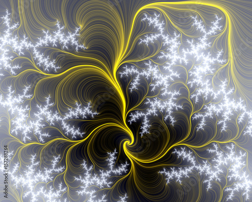 Φωτογραφία Phosphorescent yellw fractal design