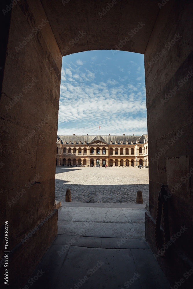 Look from corridor at building of Les Invalides