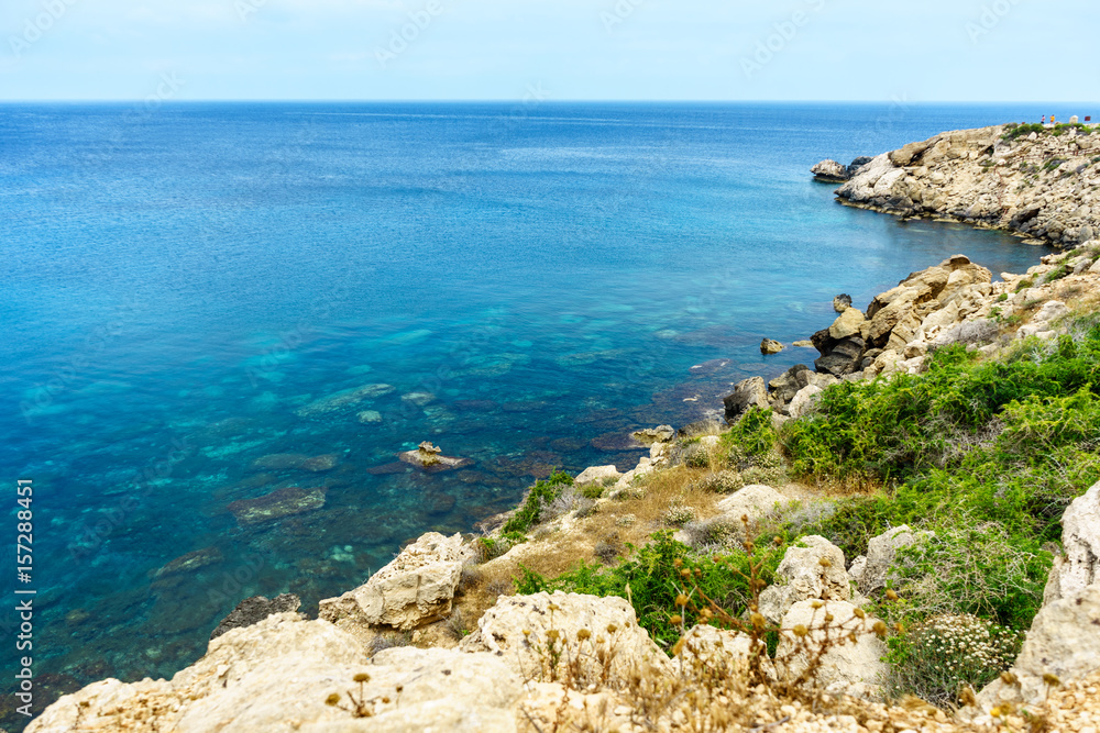 Sea view from the park Cavo Greco