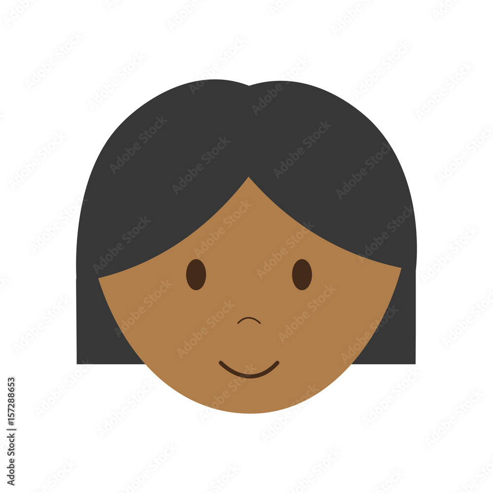 cartoon woman icon over white background. colorful design. vector illustration cartoon woman icon over white background. colorful design. vector illustration