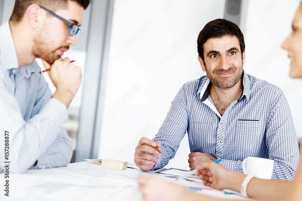 Business people in modern office Business people in modern office