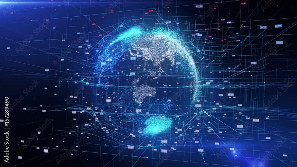 3d animation of detailed virtual planet Earth 3d animation of detailed virtual planet Earth