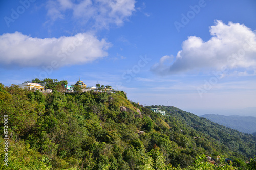 mountain village of Golden rock, Kyaikhtiyo pagoda