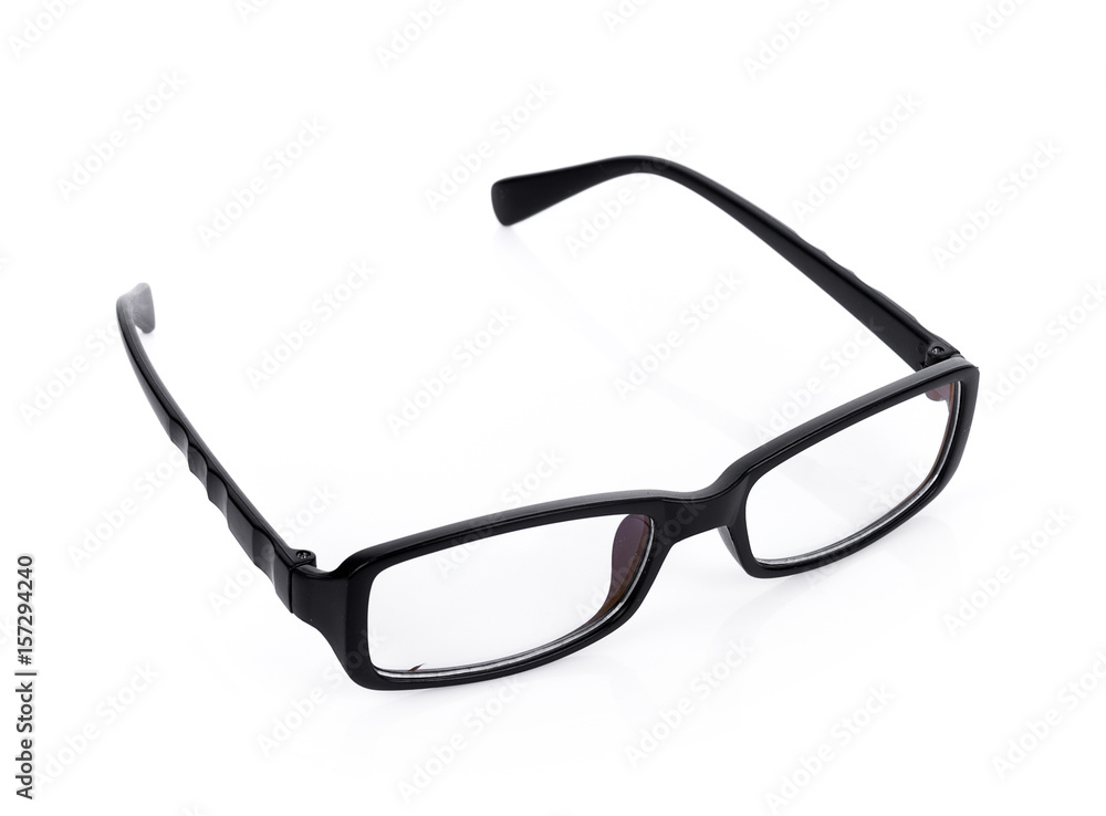 Black Eye Glasses Isolated on White background Black Eye Glasses Isolated on White background