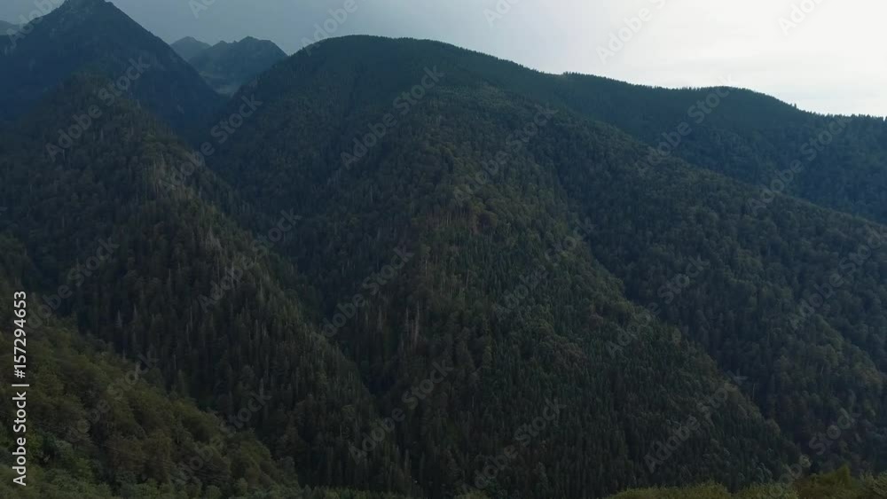 Panoramic video of the mountains Panoramic video of the mountains