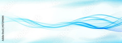 Speedy abstract futuristic modern bright swoosh wave lines layout