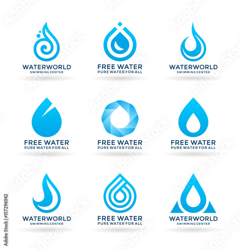 Water logo templates