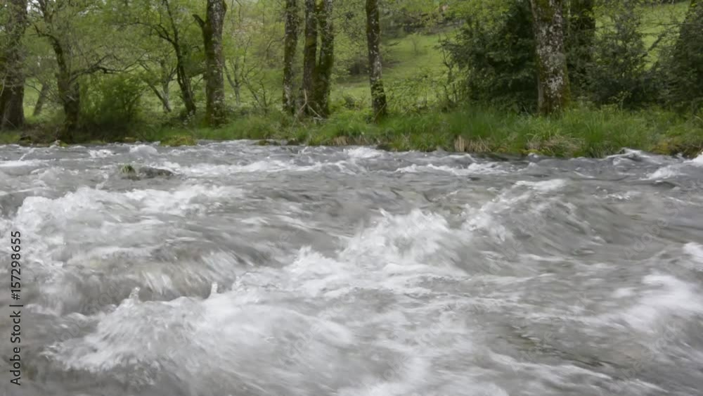 French countryside. Wild river in the mountains of Vercors, Drome. French countryside. Wild river in the mountains of Vercors, Drome.