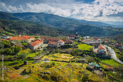 Rural landscapes in the foothills of Serra da Estrella. County of Guarda. Portugal