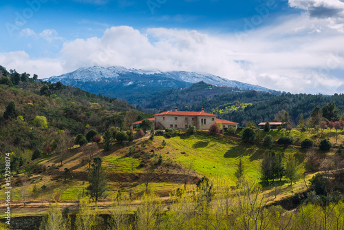 Rural landscapes in the foothills of Serra da Estrella. County of Guarda. Portugal