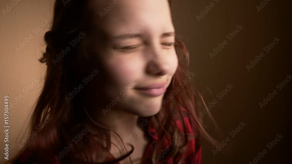 Emotional happy teenager girl make funny faces, dancing and having fun. Expressing positivity and joy. 4K Emotional happy teenager girl make funny faces, dancing and having fun. Expressing positivity and joy. 4K