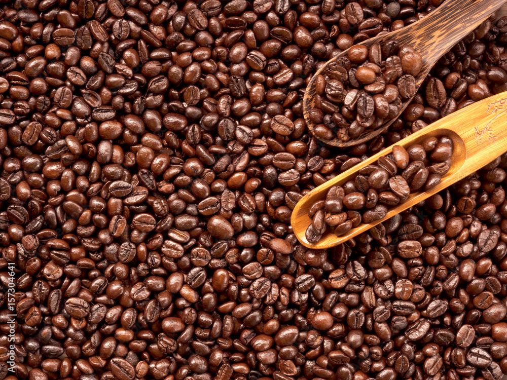 Fototapeta premium Coffee beans background
