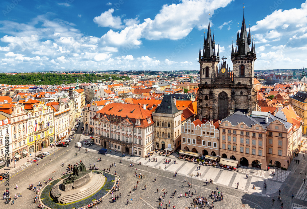Naklejka premium Rynek Starego Miasta w Pradze