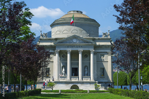 tempio voltiano o mausoleo voltiano sede del museo scientifico a como lombardia italia europa da visitare per turismo lombardy italy europe photo