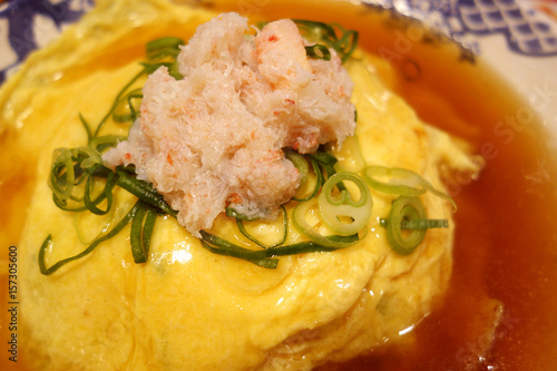 фотографія Tenshinhan/crab omelet on rice.