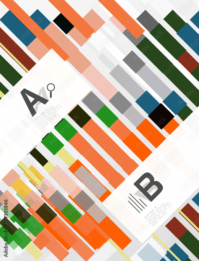 Geometrical abstract background with infographics Geometrical abstract background with infographics