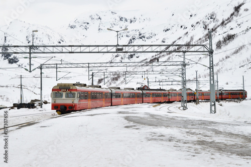 Fotografie Scenic train - Flam Myrdal from Norway