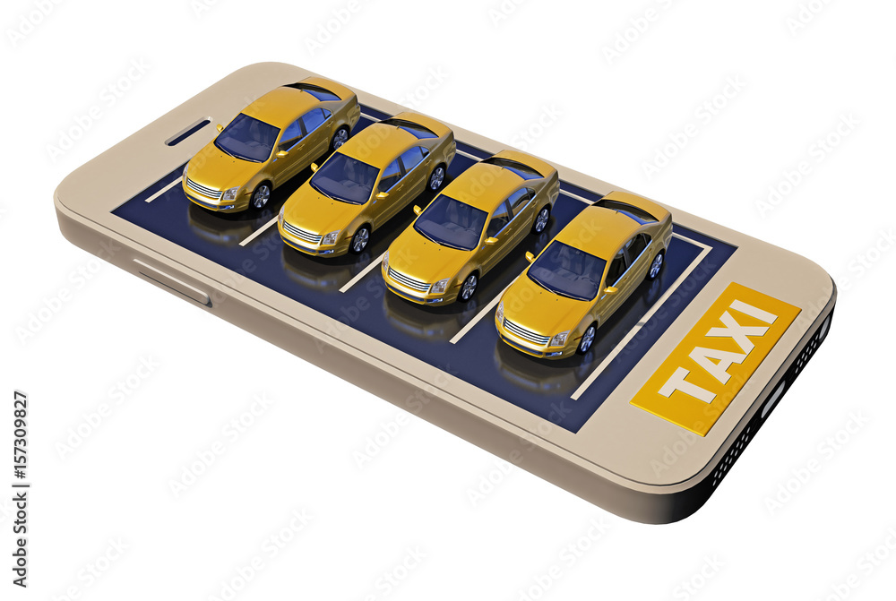 mobile phone with parking taxi mobile phone with parking taxi