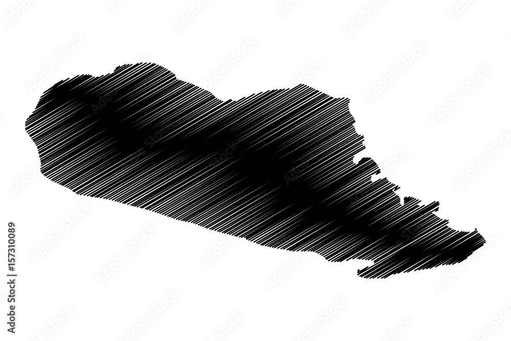 Madagascar Map Vector Illustration Scribble Sketch Madagascar Stock