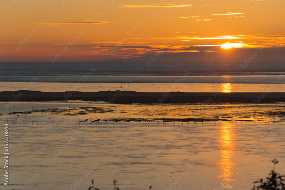 Romatischer Sonnenuntergang Dune du Pilat Romatischer Sonnenuntergang Dune du Pilat