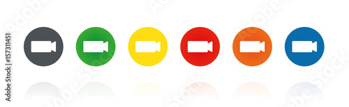 Kamera App - Farbige Buttons