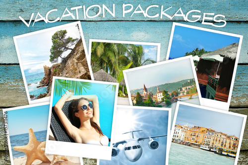 Vacation packages concept. ...