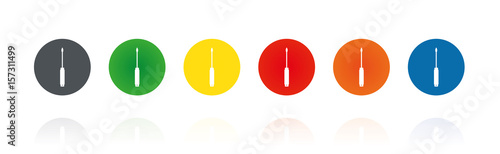 Schraubendreher - Farbige Buttons