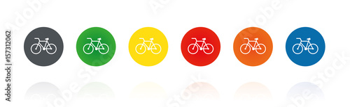 Fahrrad - Farbige Buttons