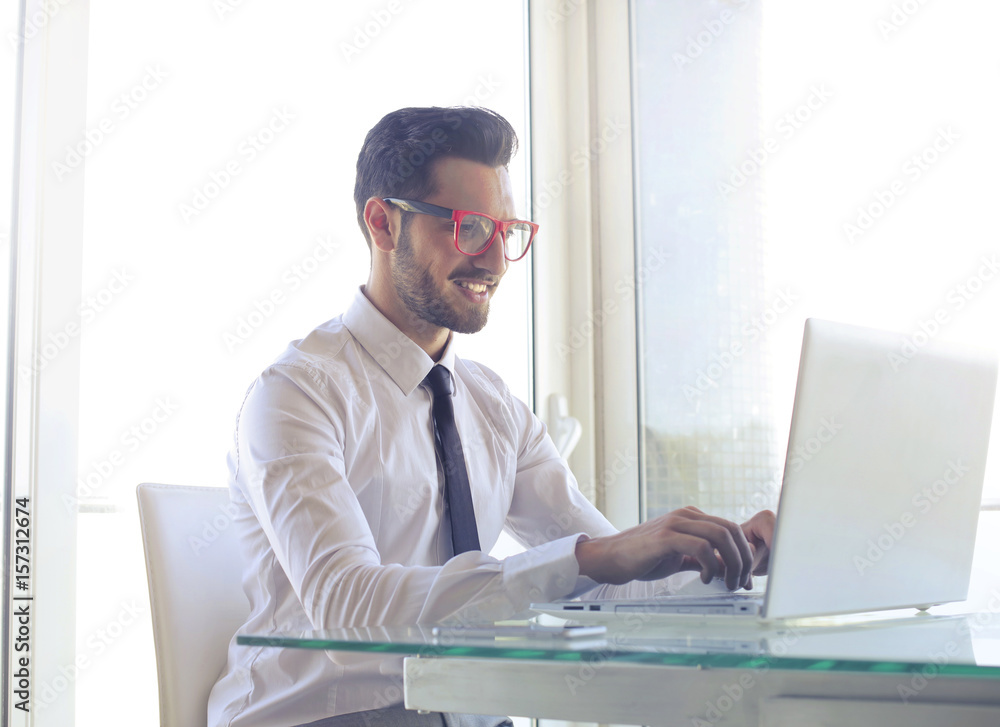 Stylish employee Stylish employee