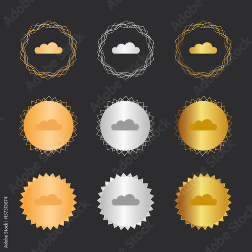 Wolke - Bronze, Silber, Gold Medaillen