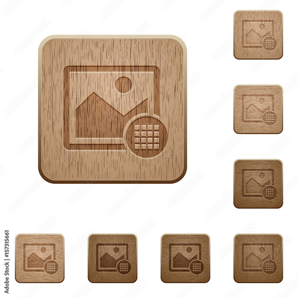 Image wooden buttons Image wooden buttons