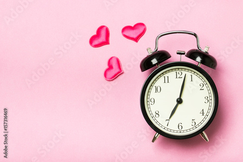 Alarm clock and hearts