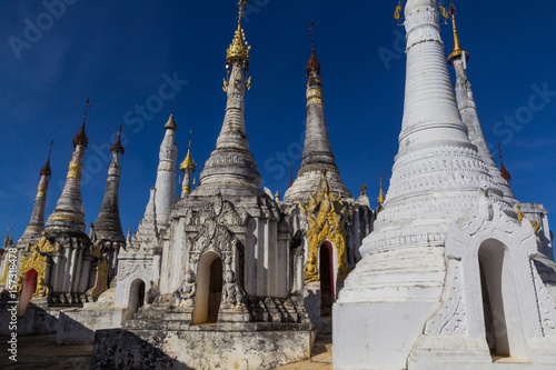 Thaung Tho Kyaung pagoda, Inle lake, Myanmar photo