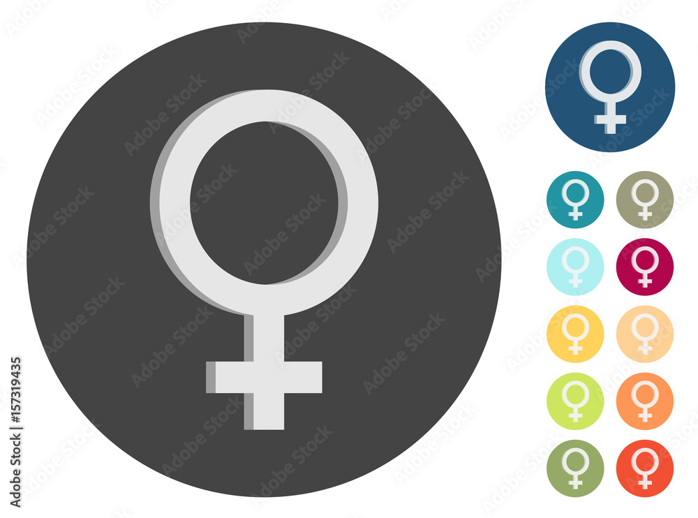 3D Icons - Frau Zeichen 3D Icons - Frau Zeichen