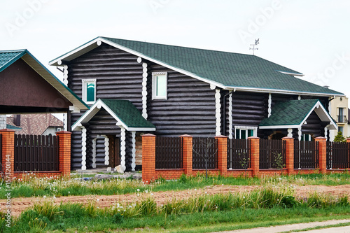 house of timber in the Russian style