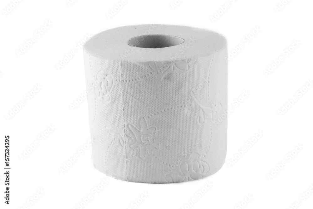 toilet paper roll isolated on white background photo. toilet paper roll isolated on white background photo.