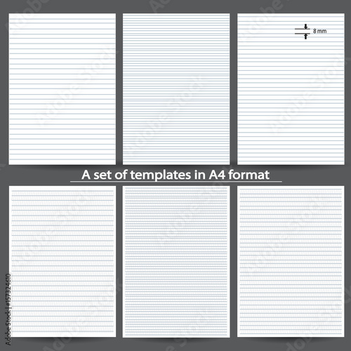 Lined template for practicing calligraphy